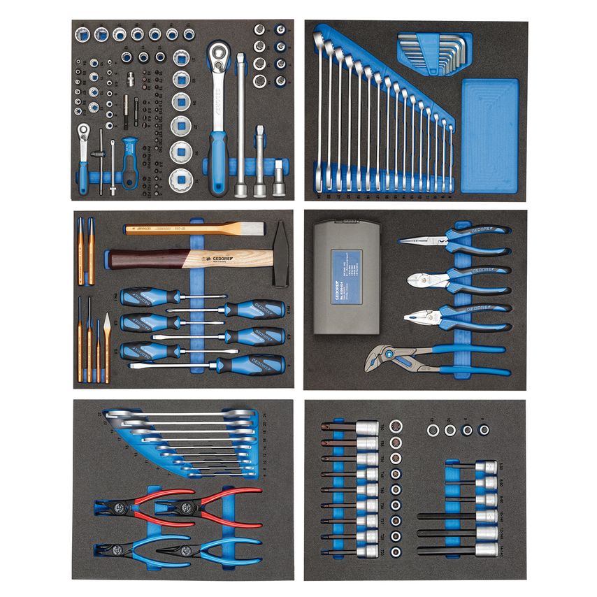 Tool trolley with assortment