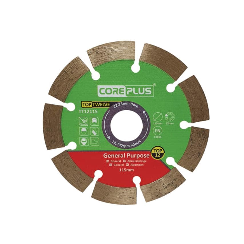 Top Twelve General Purpose Diamond Blade 115mm CORDBTT12115