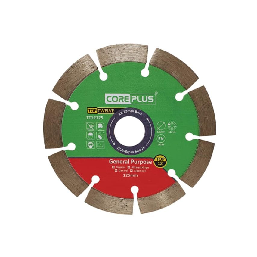 Top Twelve General Purpose Diamond Blade 125mm CORDBTT12125
