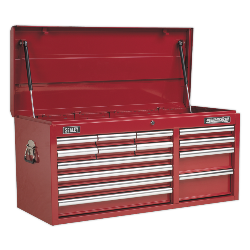 Topchest 14 Drawer with Ball Bearing Slides Heavy Duty - Red