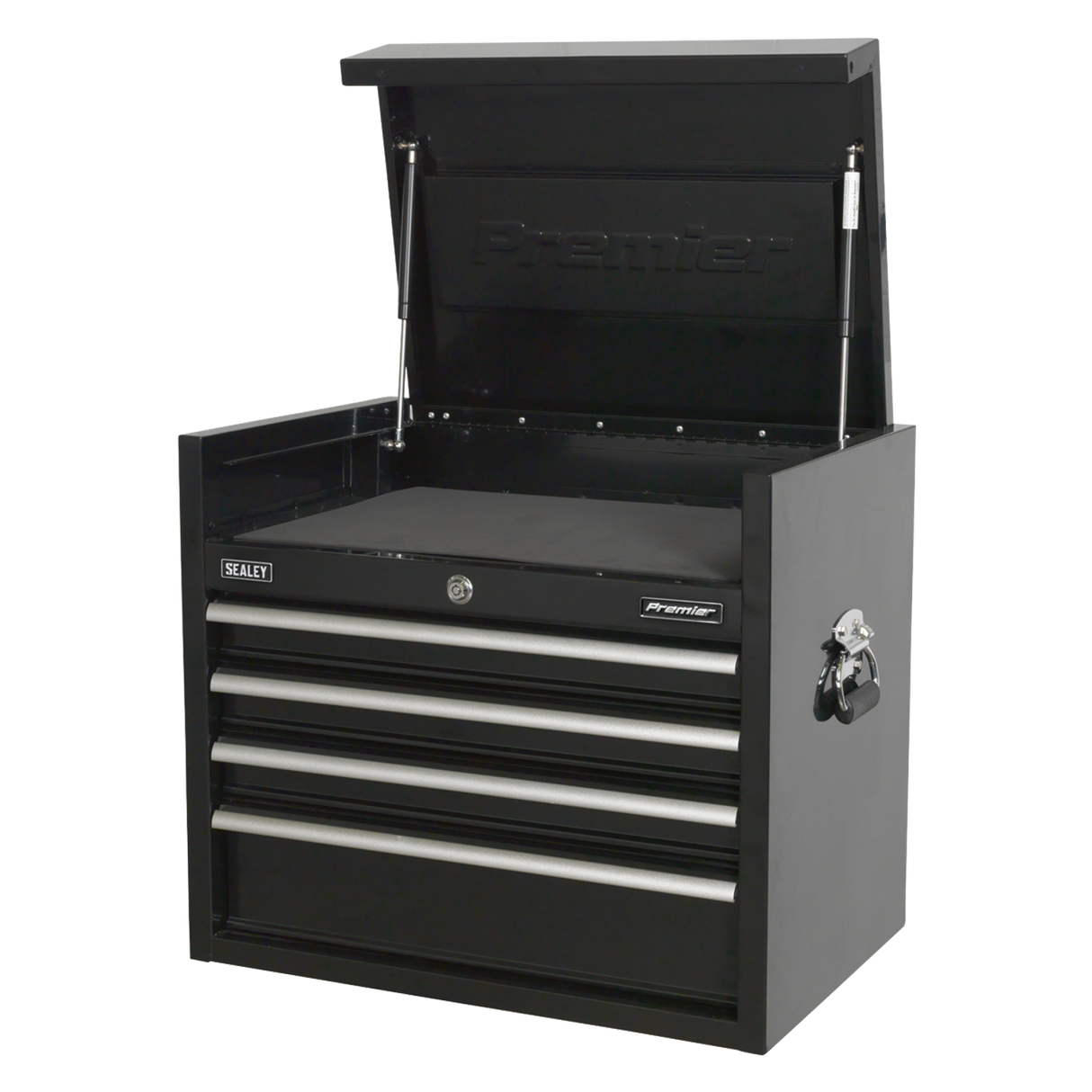 Topchest 4 Drawer 660mm Heavy Duty Black