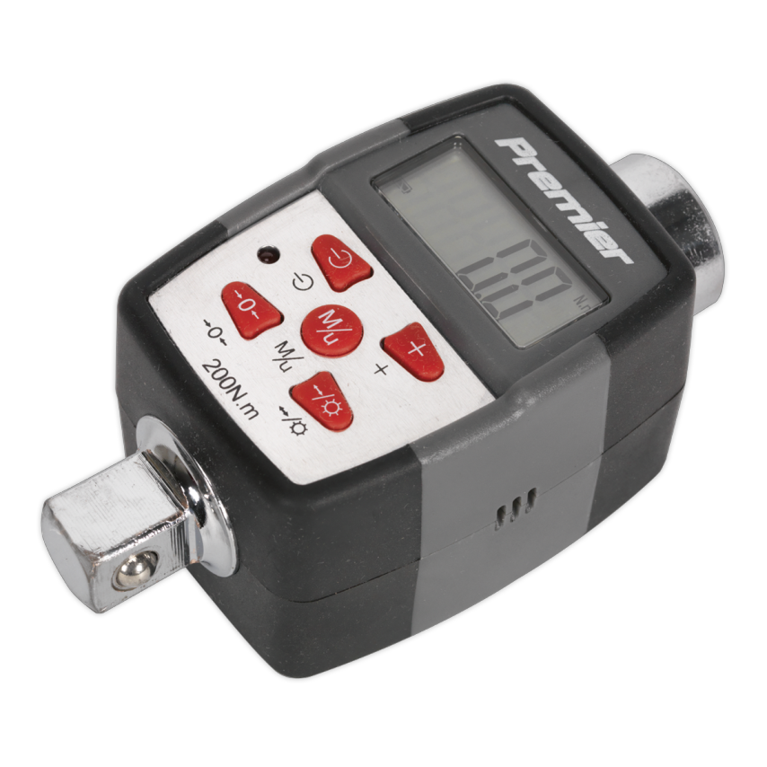 Torque Adapter with Angle Function Digital 1/2" Square Drive 20-200nm (14.7-147.5LB.FT)