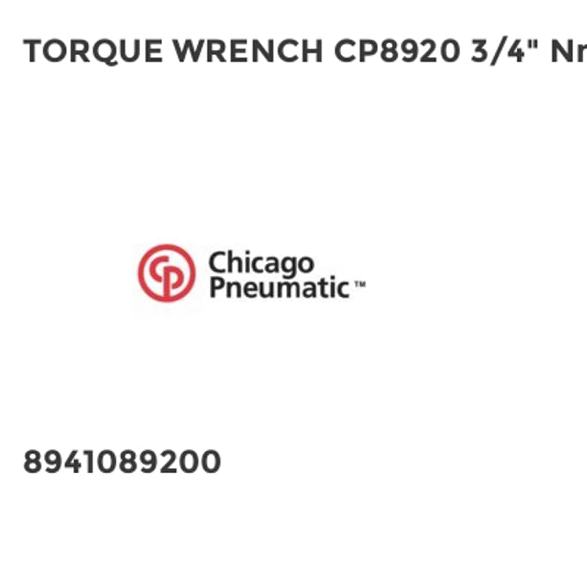 Torque Wrench CP8920 3/4" NM