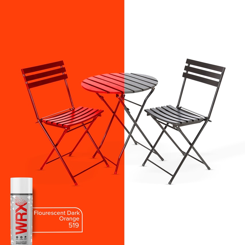 Trade Fluorescent Dark Orange Spray Paint- 519