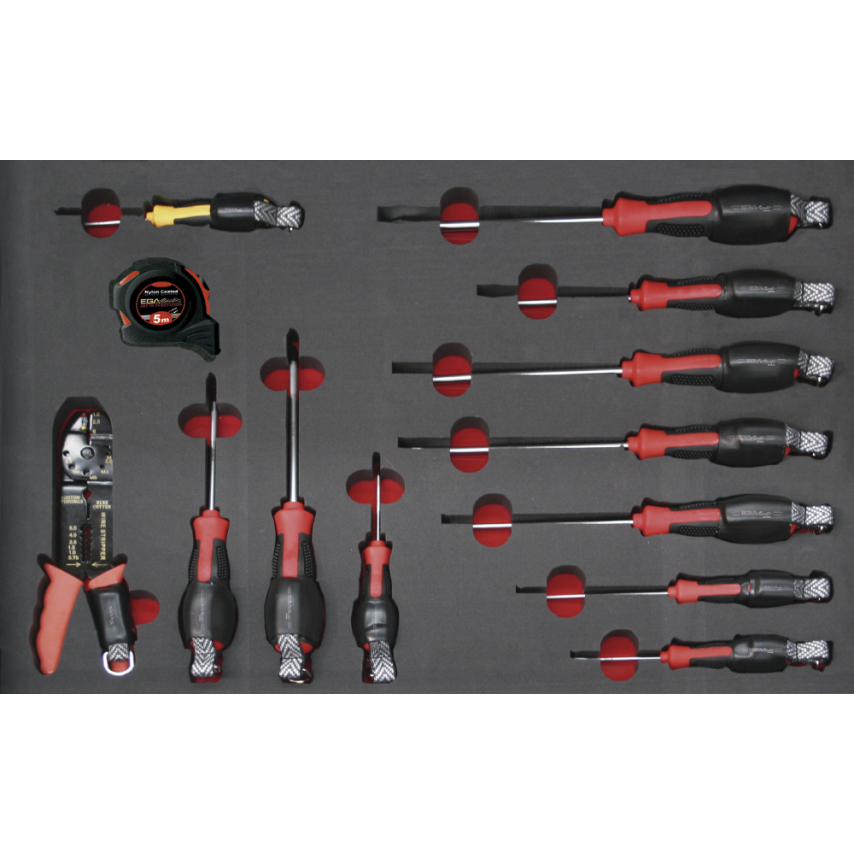 Tray - Set Screwdrivers (Mm) Antidrop ACO