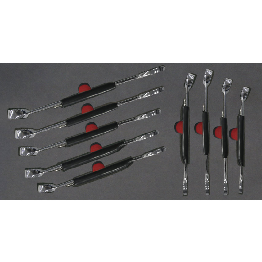 Tray of 9 Pieces Antidrop ACO