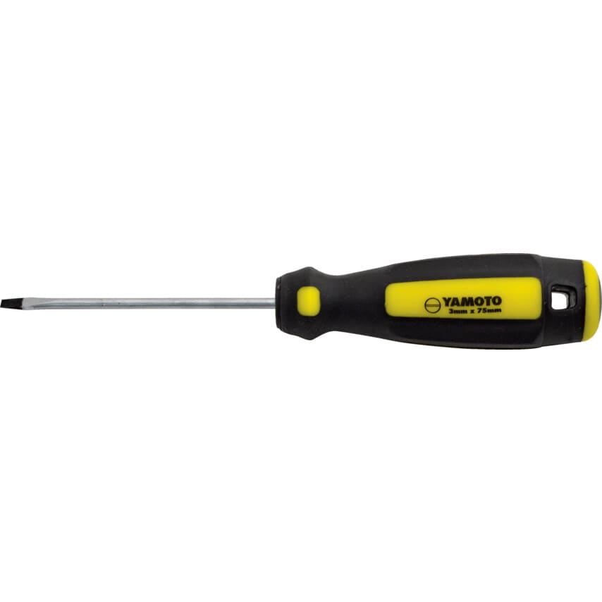 Tri-line Flat Head Screwdriver, 5.0mm Parallel Tip, 200mm Blade