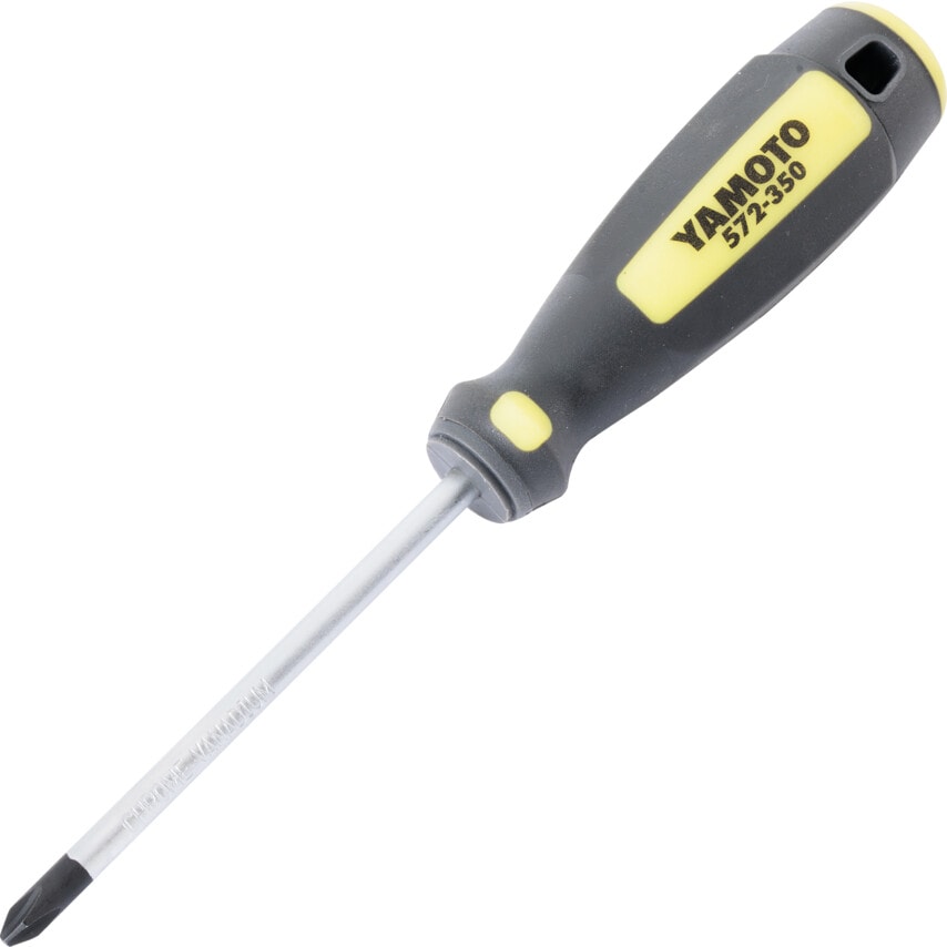 Tri-line Phillips Screwdriver, No.2 Phillips Tip, 100mm Blade
