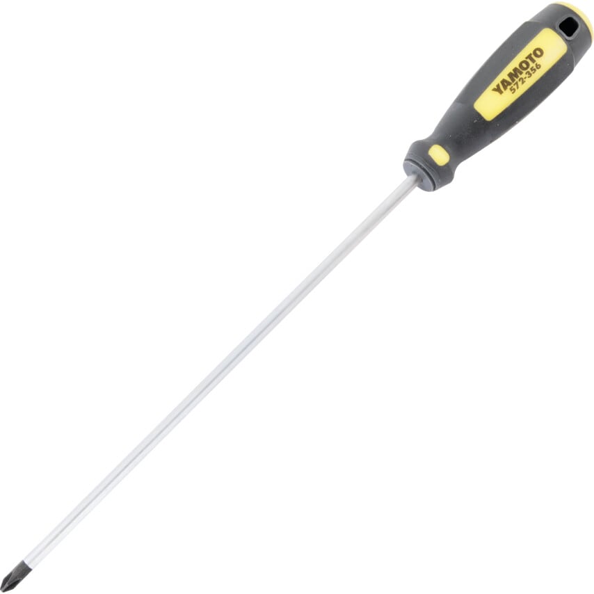 Tri-line Phillips Screwdriver, No.2 Phillips Tip, 250mm Blade