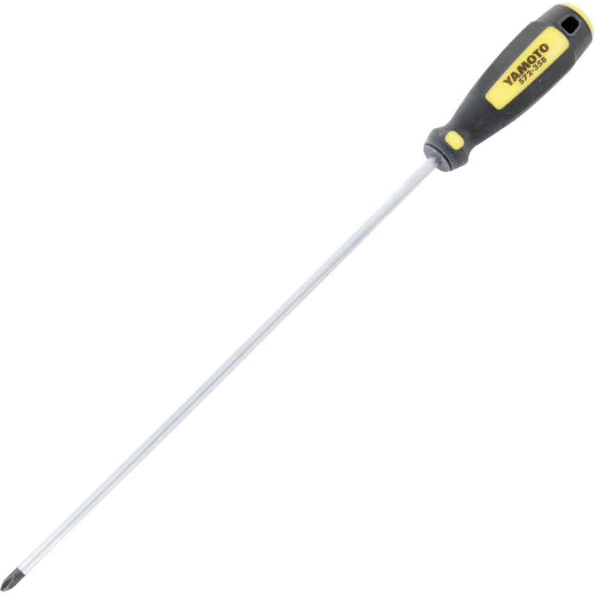Tri-line Phillips Screwdriver, No.2 Phillips Tip, 300mm Blade
