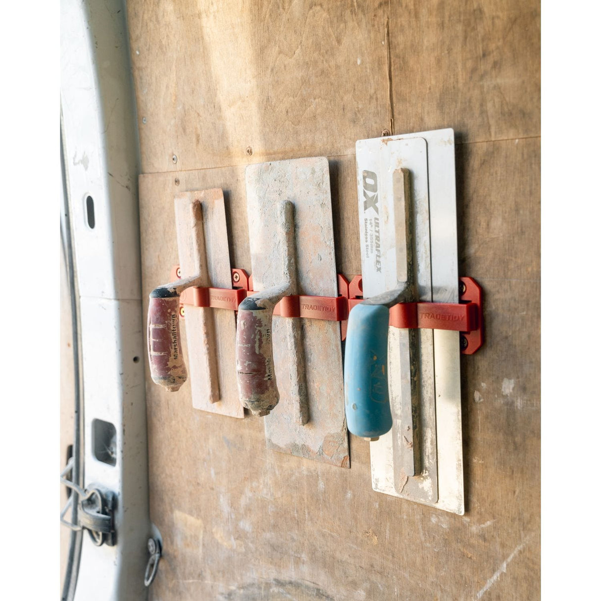 Trowel Holders Pair Red