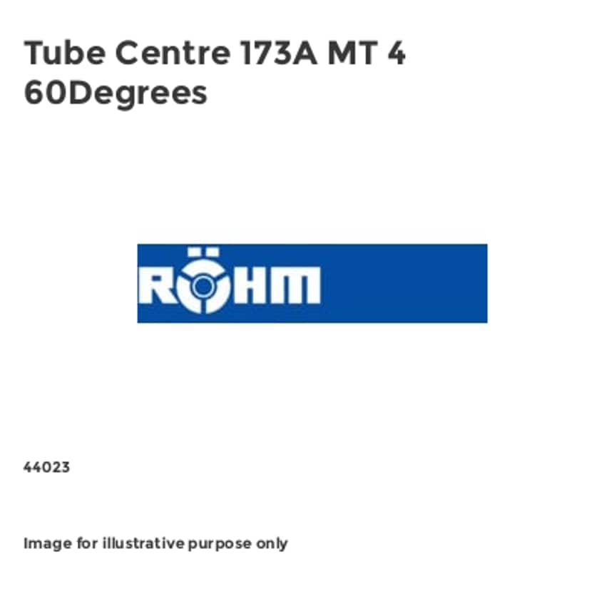 Tube Centre 173A MT 4 60Degrees