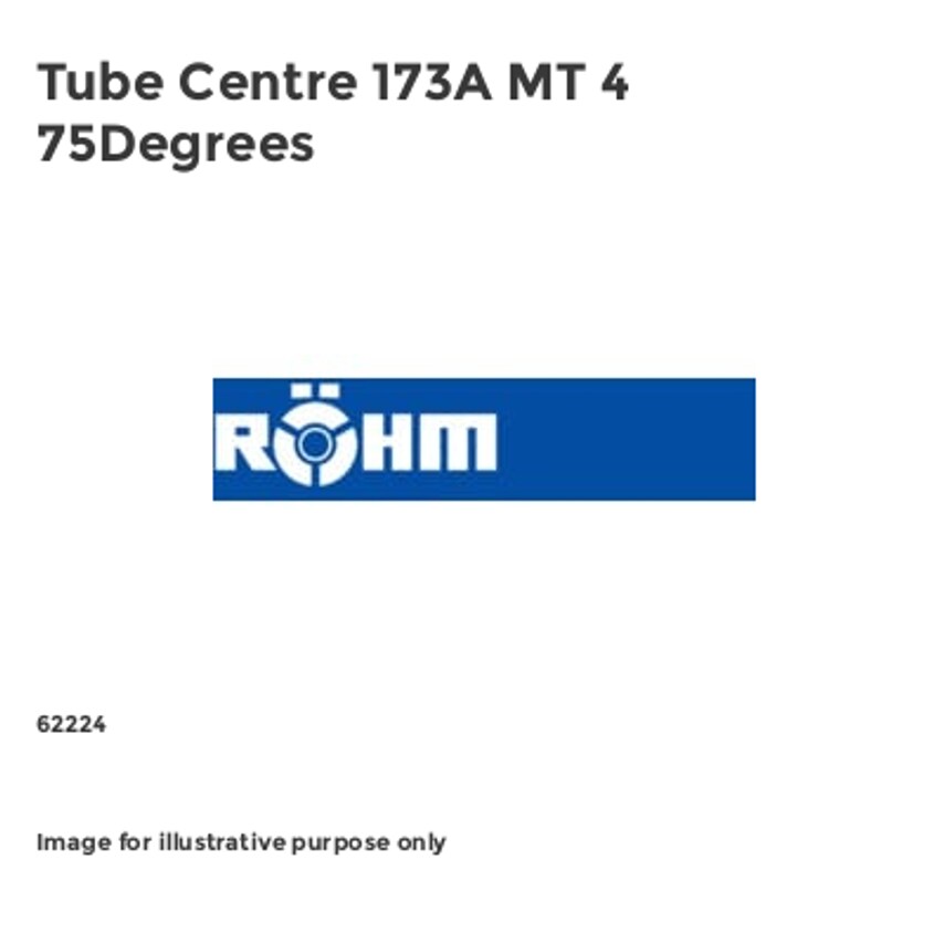 Tube Centre 173A MT 4 75Degrees