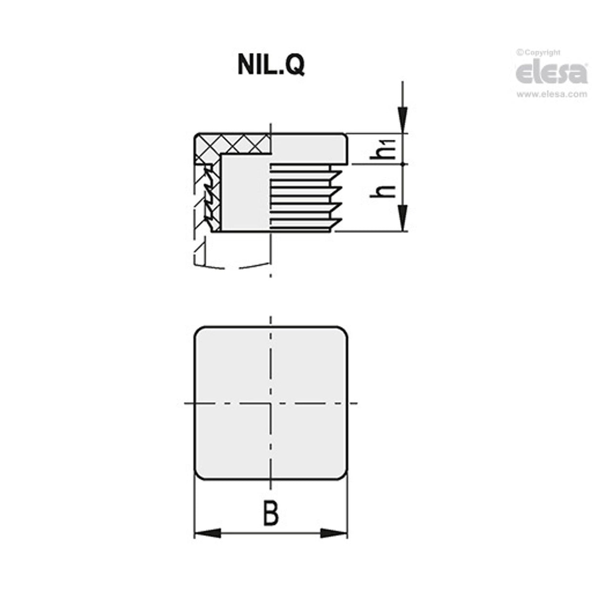 Tube plug-NIL.Q-50-C9 Black