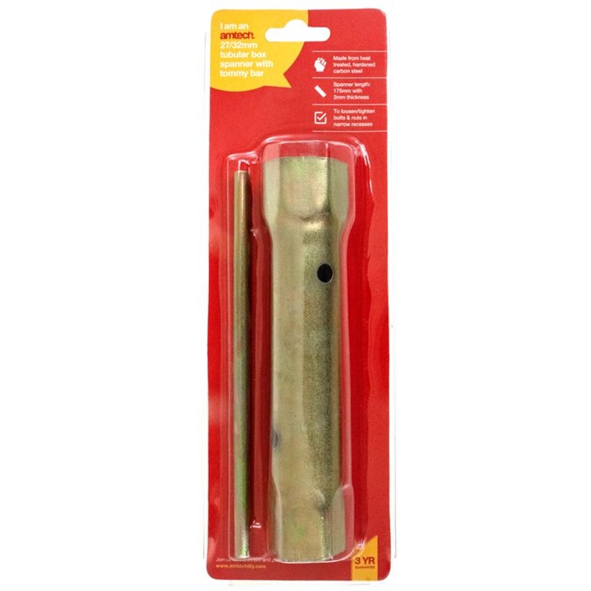 Tubular Box Spanner with Tommy Bar
