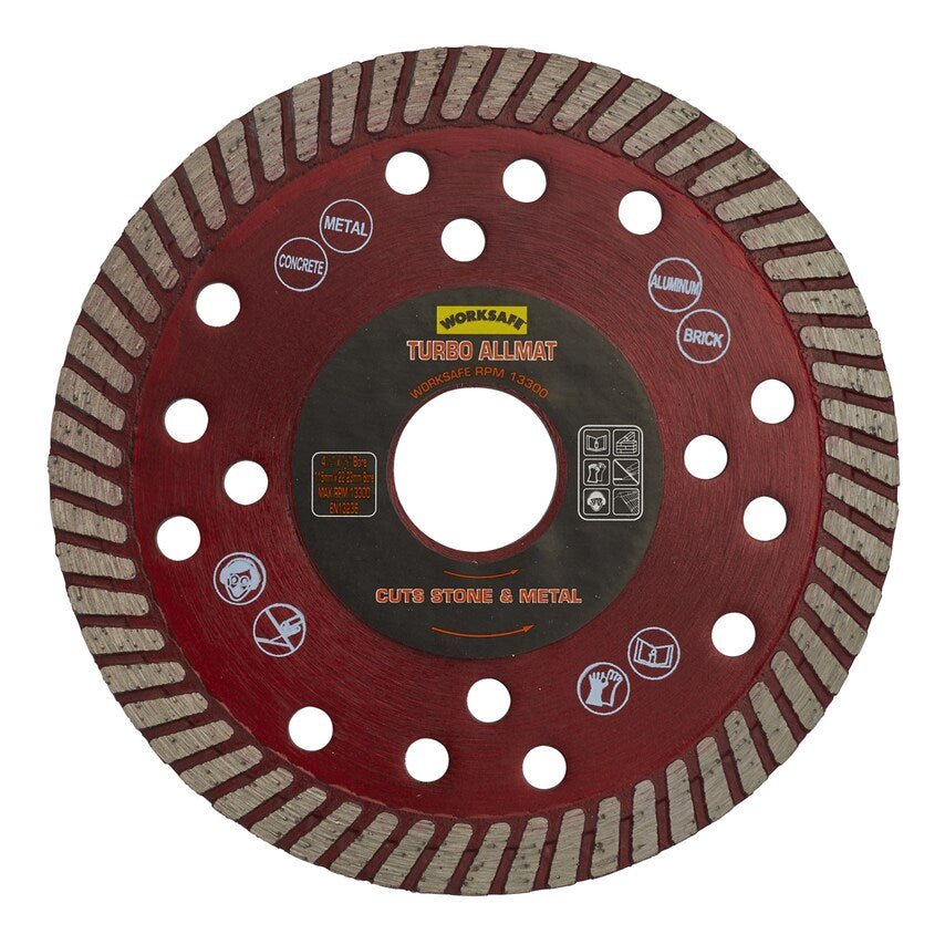Turbo Allmat Diamond Blade 115 x 22mm