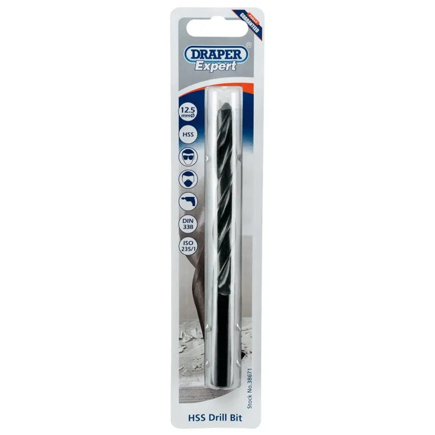 Twist Drill 12.5mm High Speed Steel Packed