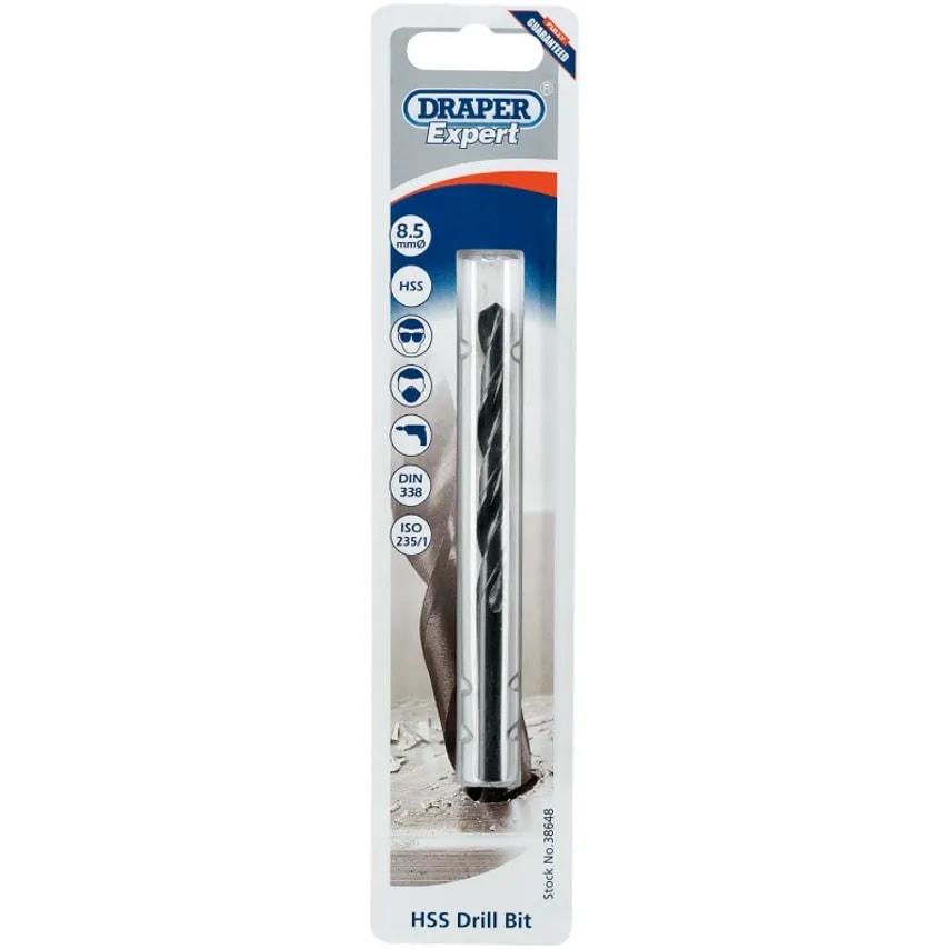 Twist Drill 8.5mm High Speed Steel Packed