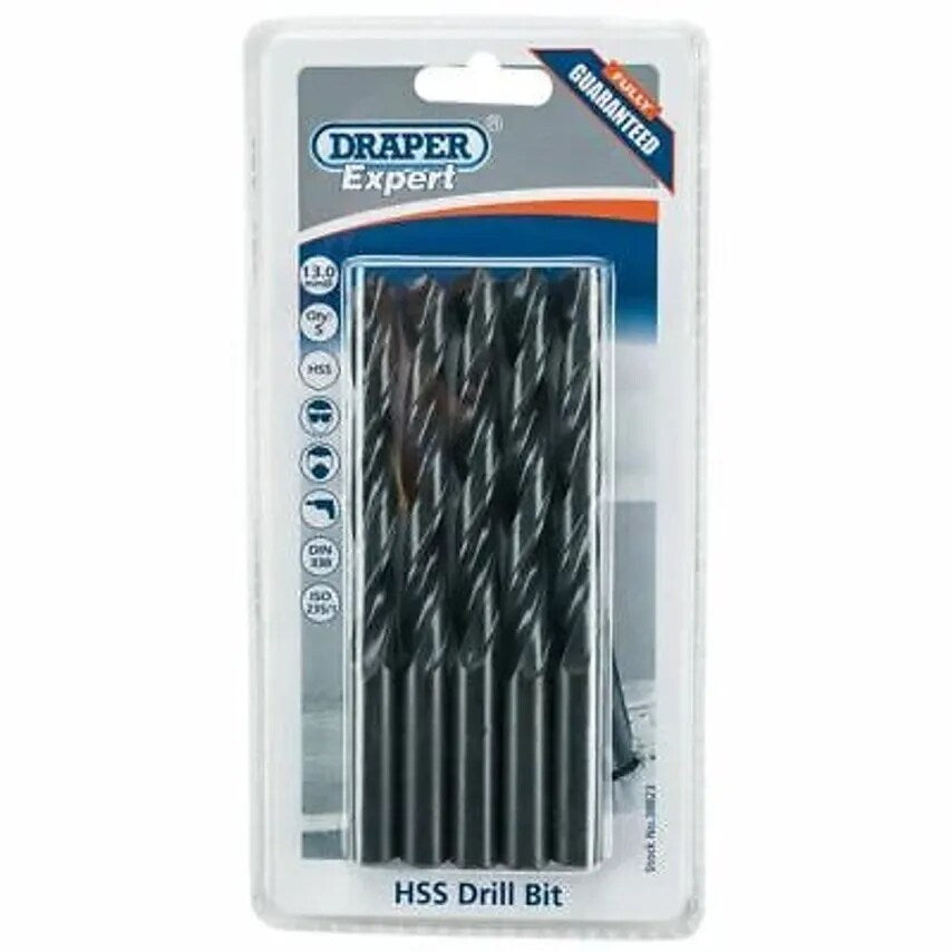 Twist Drill Metric Box of 5 13.0mm High Speed Steel