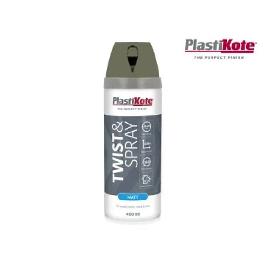 Twist & Spray Matt 400ml Olive Green PKT23121