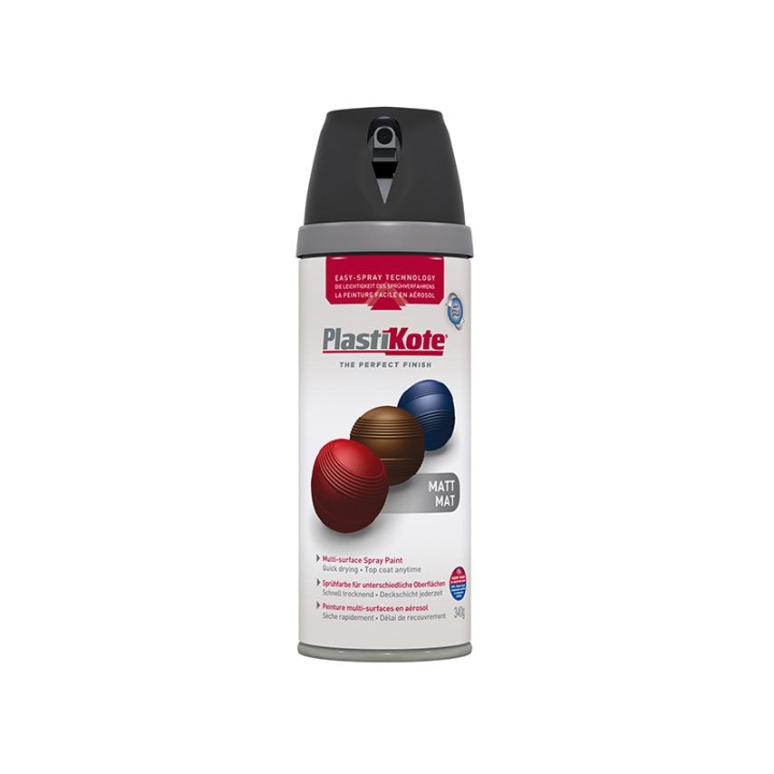 Twist & Spray Matt Black 400ml PKT23101