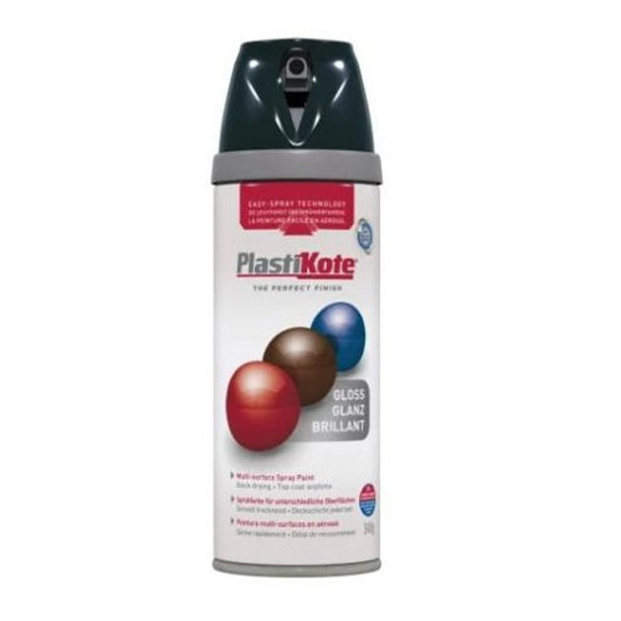 Twist & Spray Paint Premium Gloss Black 400ml Multi-Surface Use