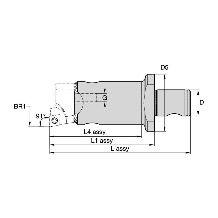 UFTE64 UFT Extension D. 29-53MM L64MM