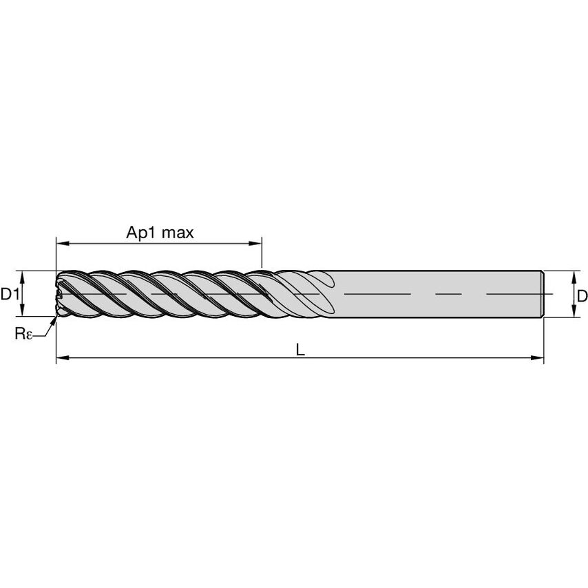 UGDE0750J5BRD End Mill Harvi UGDE 3/4X3/4X3