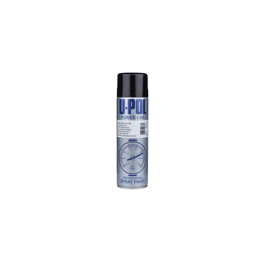 U-Pol Pcsb/Al Power Can Satin Black 500ML