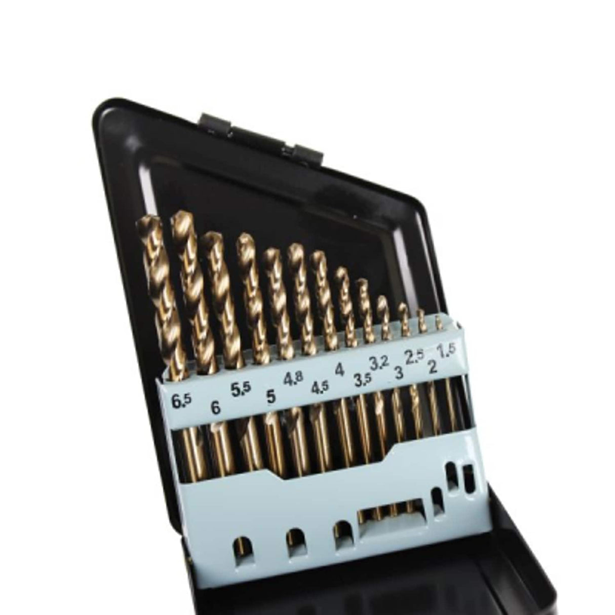 US Pro13 Piece M35 5% Cobalt Split Point Ground Metric Drill Bits Set 1.5 - 6.5mm