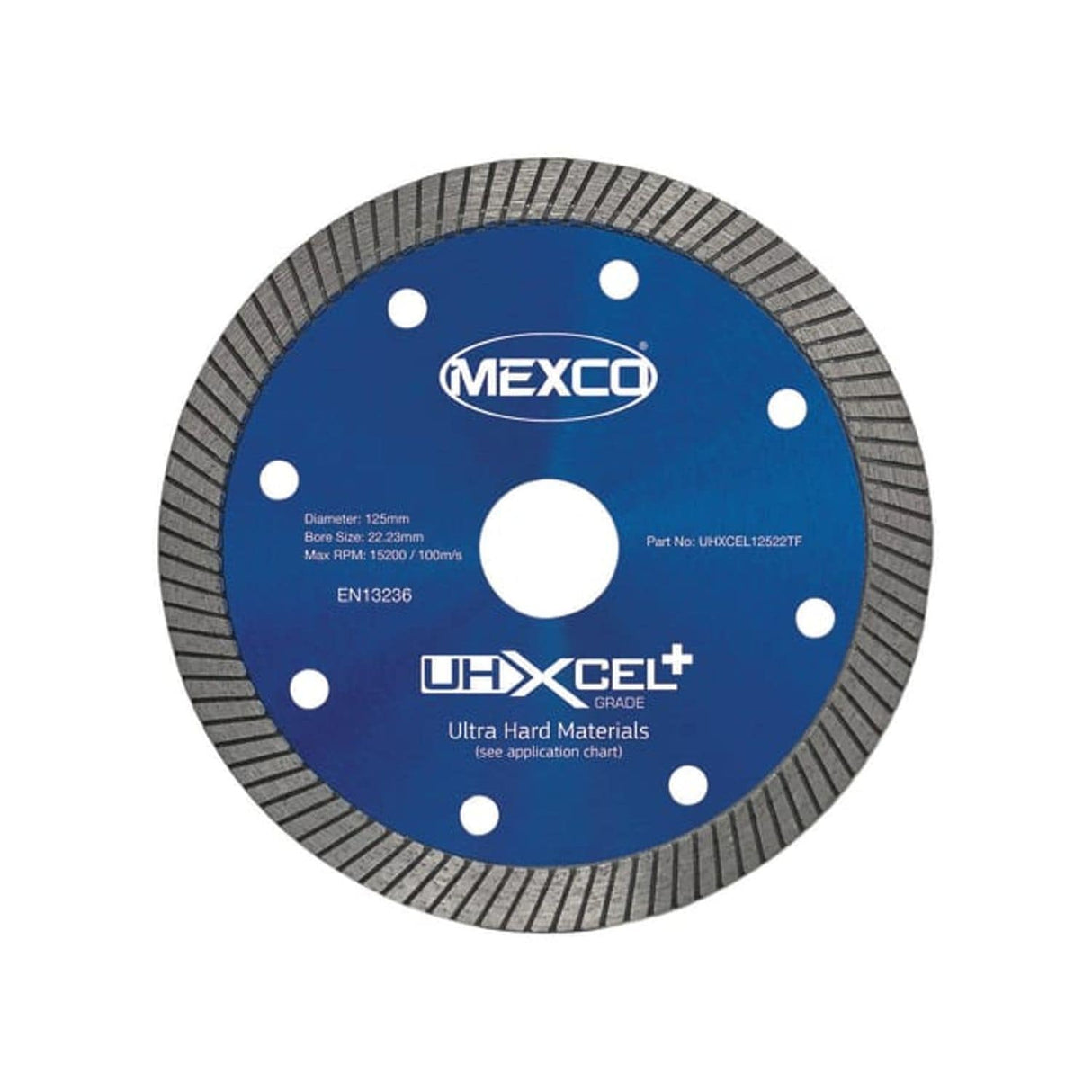 Uhxcel+ Ultra Hard Plus Diamond Blade - 125 x 22mm