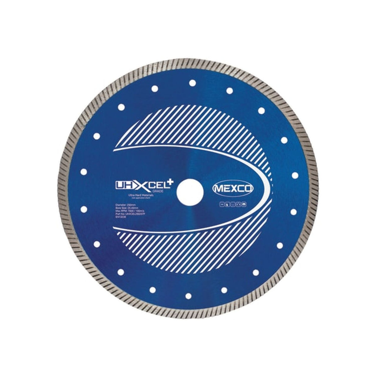 Uhxcel+ Ultra Hard Plus Diamond Blade - 250 x 25.4mm