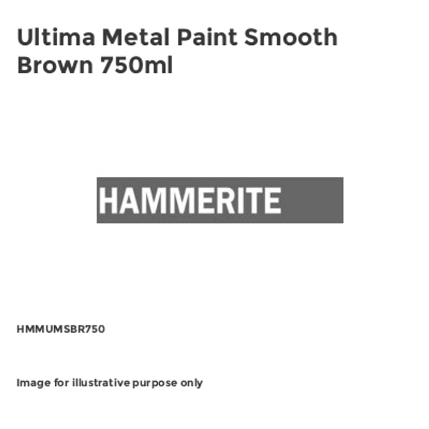 Ultima Metal Paint Smooth Brown 750ml