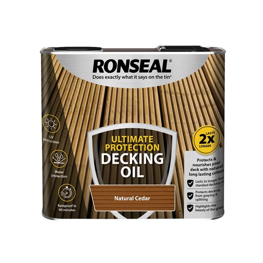 Ultimate Protection Decking Oil Natural Cedar 2.5 litre RSLUDONC25L