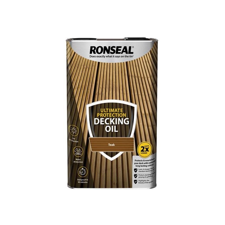 Ultimate Protection Decking Oil Teak 5 litre RSLUDOT5L