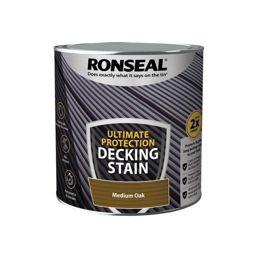 Ultimate Protection Decking Stain Medium Oak 2.5 litre RSLNUDSMO25L