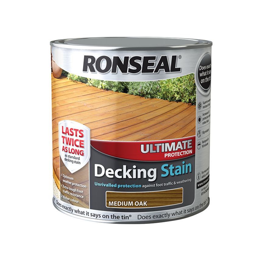 Ultimate Protection Decking Stain Medium Oak 2.5 litre RSLUDSMO25L