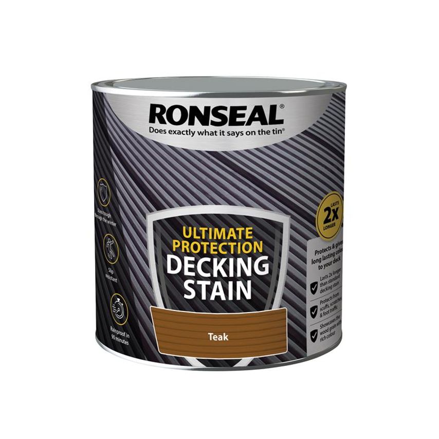 Ultimate Protection Decking Stain Rich Teak 2.5 litre RSLNUDSRT25L