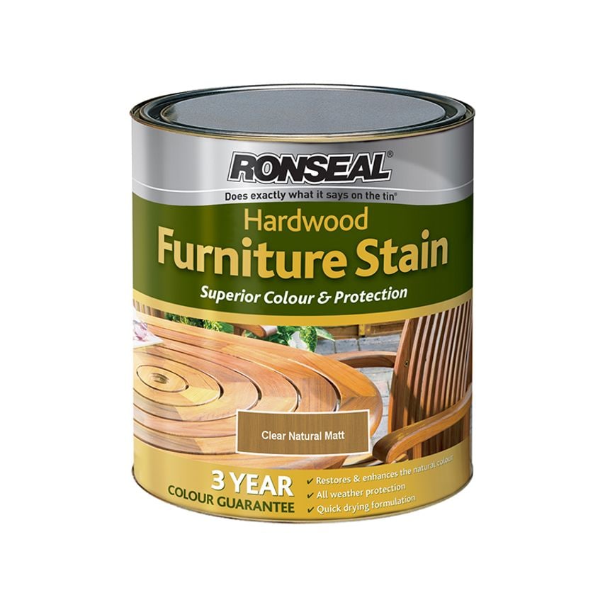 Ultimate Protection Hardwood Garden Furniture Stain Natural Matt 750ml RSLHWFSNM750