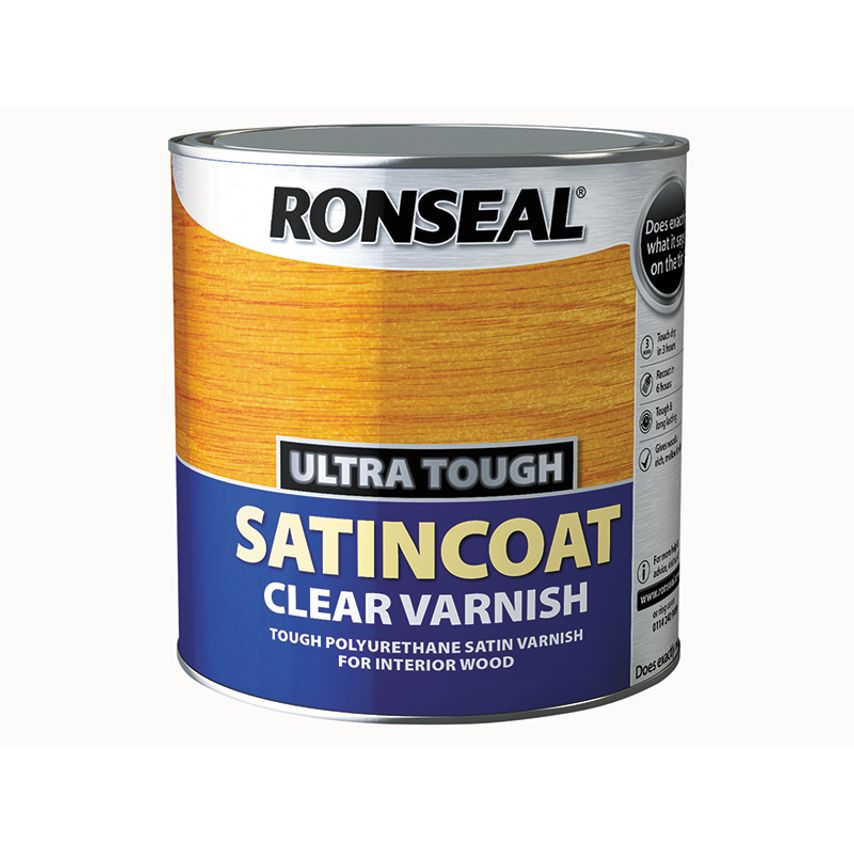 Ultra Tough Internal Clear Satincoat Varnish 2.5 litre RSLUTVSC25L