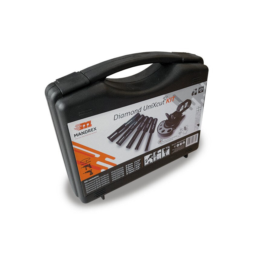 UniXcut Diamond Drill Kit & Case 6 Piece