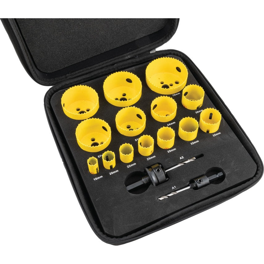 Universal Fast Cut Holesaw Kit16 Piece KFC14021