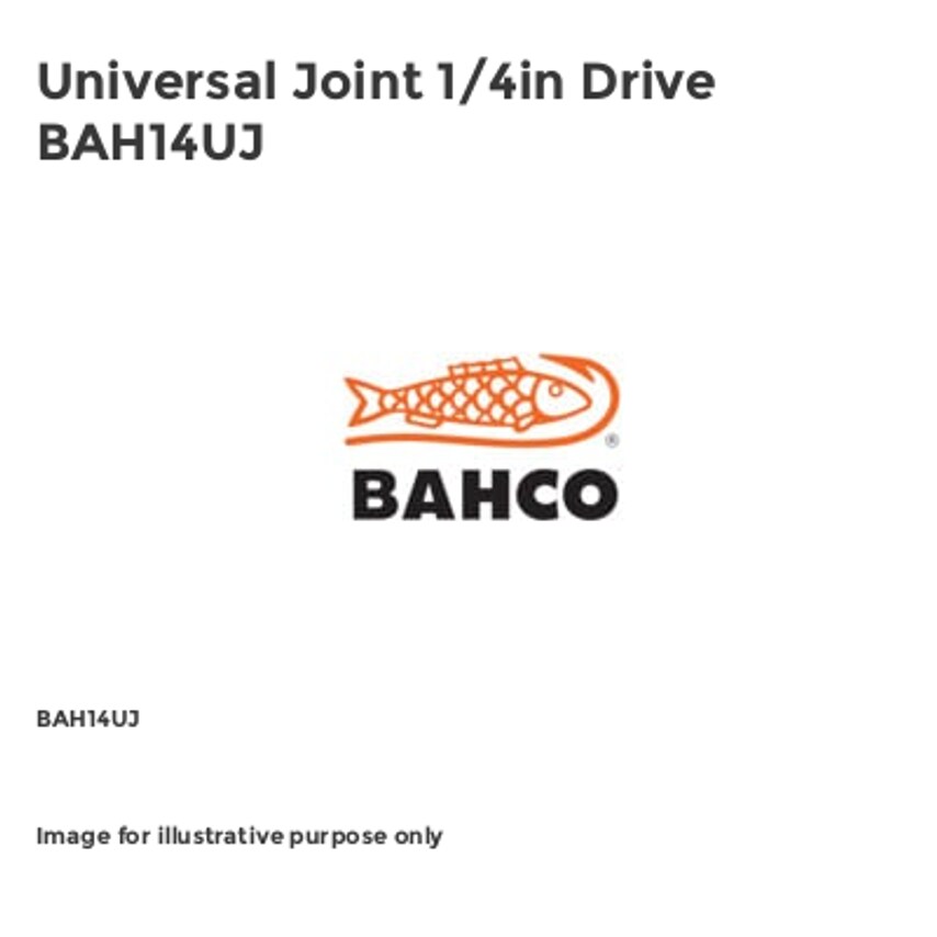 Universal Joint 1/4in Drive BAH14UJ