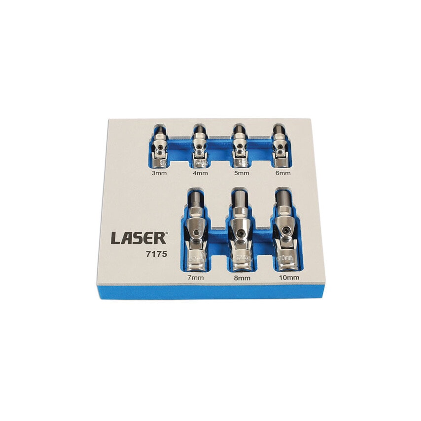 Universal Joint Hex Socket Bit Set 7 Piece