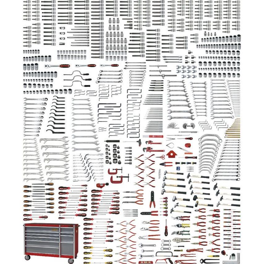 Universal Set 894 Pcs (Inch) without Roller Cabinet 51680