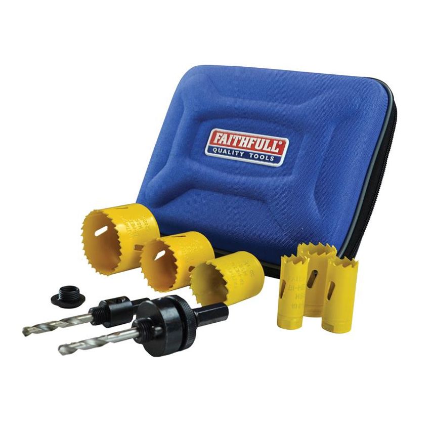 Universal Varipitch Holesaw Electrician's Kit, 9 Piece 16-51mm FAIHSKE
