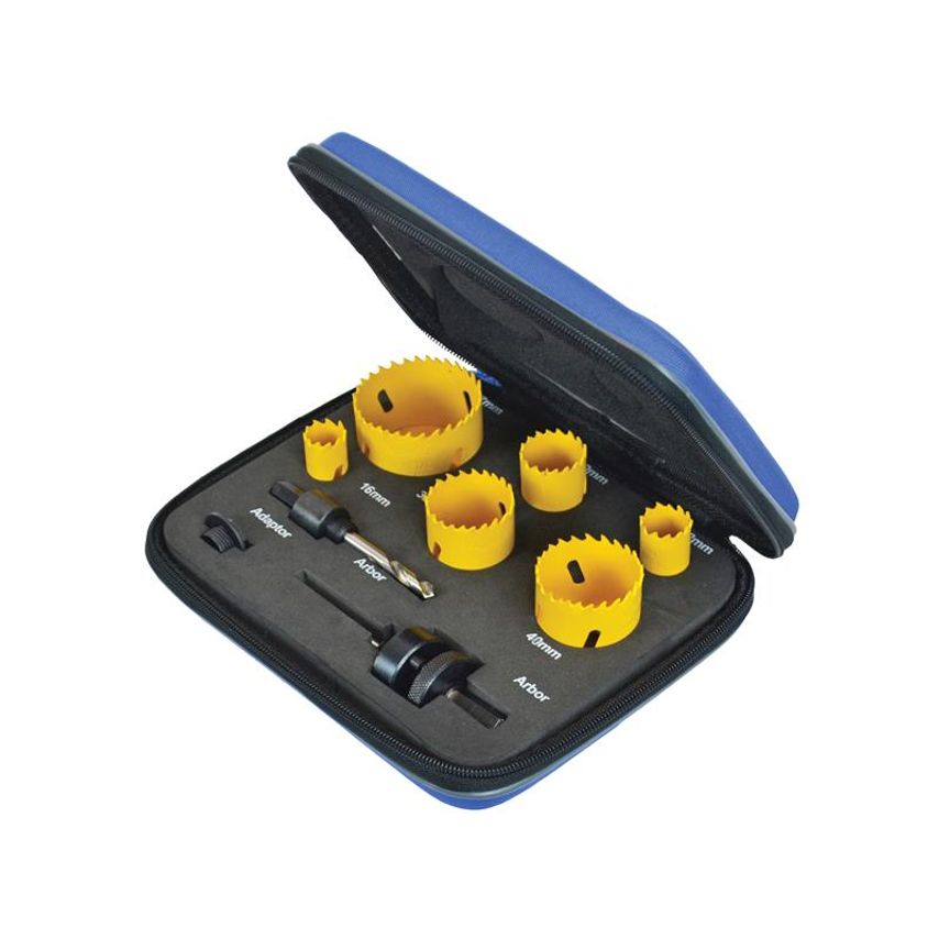 Universal Varipitch Holesaw Electrician's Kit, 9 Piece 16-51mm FAIHSKE