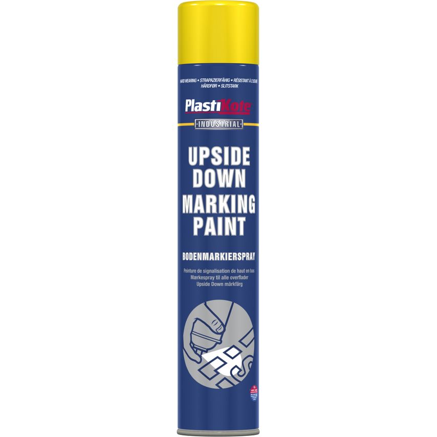Upside Down Marking Paint 750ml Yellow