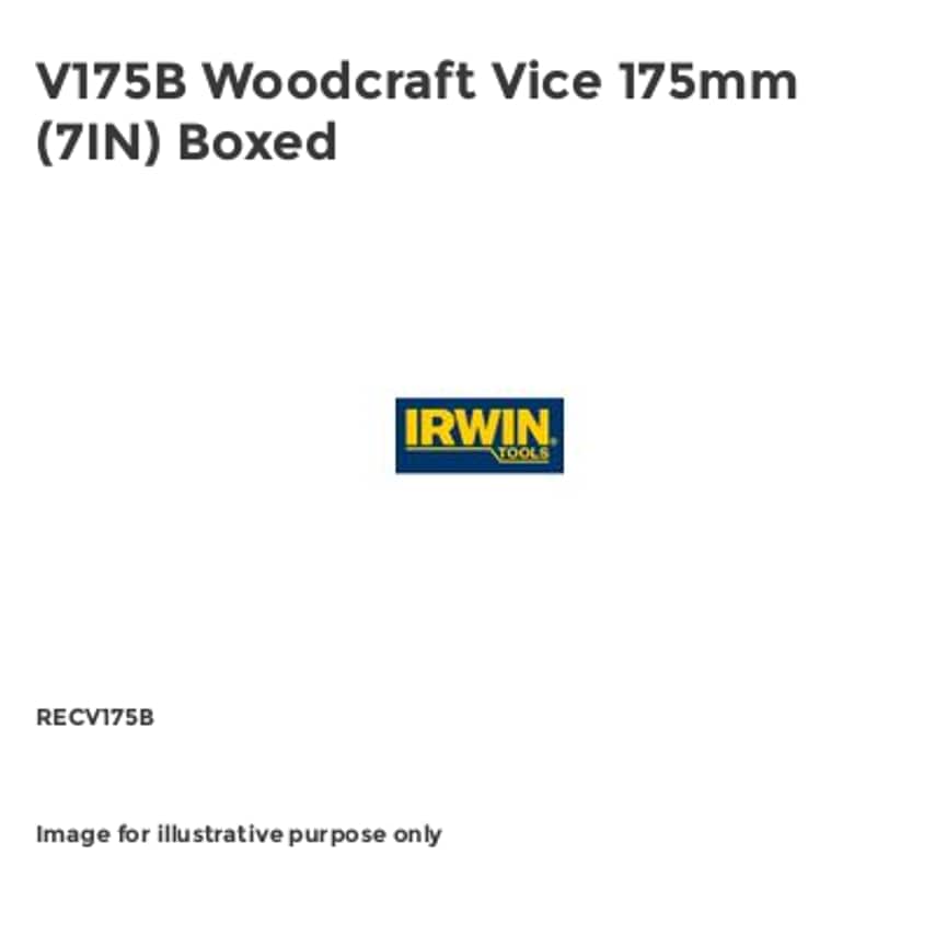 V175B Woodcraft Vice 175mm (7IN) Boxed