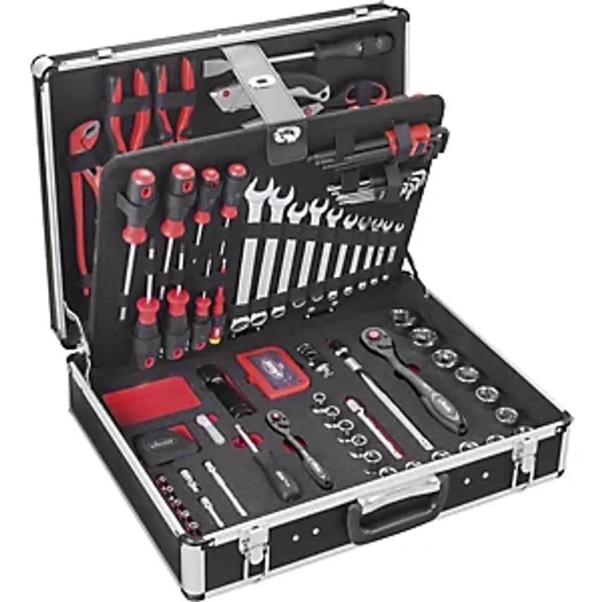 V2 Tool Case Incl. Tools, HxWxD 140 X 510 X 410mm, 143 Parts